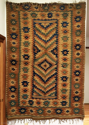 5' 2" X 7' 8" 18th Century Balkan Kilim [RR-0024]