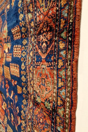 4’7” X 4’5” 19th Century Afshar Rug