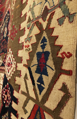 2’10" X 10’2" 19th Century Anatolian Aydin Kilim Half