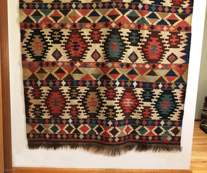 9’2” X 4’7” 19th Century Antique Shirvan Kilim 