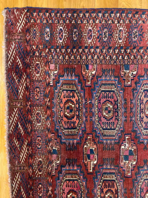 9‘8“ X 7’ 19th Century Antique Tekke Main Rug