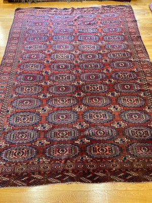 9‘8“ X 7’ 19th Century Antique Tekke Main Rug