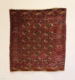 4’0” X 3’7” 19th Century Antique Tekke Rug