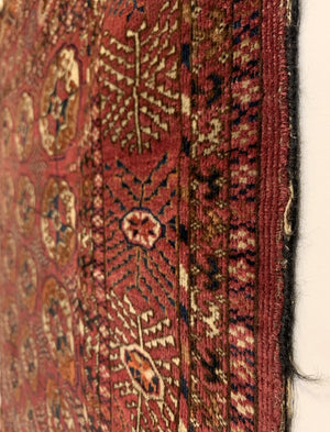 4’0” X 3’7” 19th Century Antique Tekke Rug