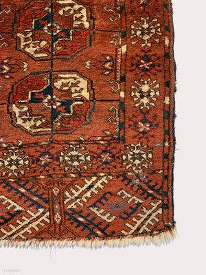 4’0” X 3’4” 19th Century Antique Tekke Rug