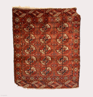 4’0” X 3’4” 19th Century Antique Tekke Rug