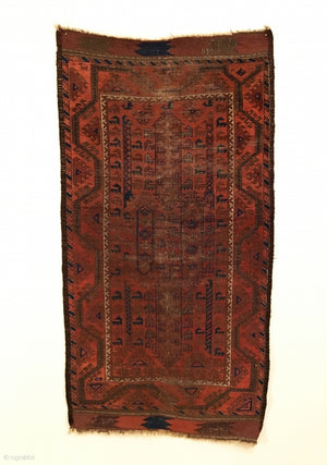 5'7" X 3' 19th Century Baluch Rug