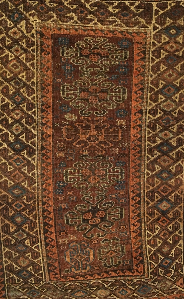 4'3" X 2'8" 19th Century Baluch Rug