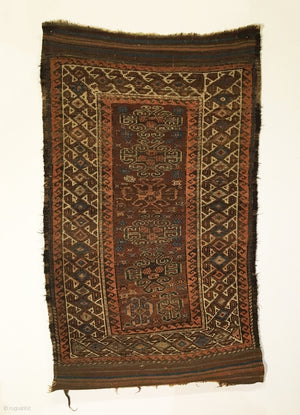 4'3" X 2'8" 19th Century Baluch Rug