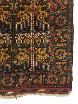 3’5" X 3’11" 19th Century Ersari Beshir Khali