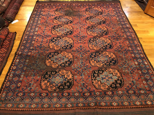 10'4" X 7'7" 19th Century Ersari Main Carpet