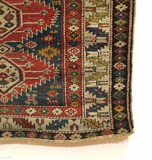 4'11" X 3'8" 19th Century Karagashli Rug