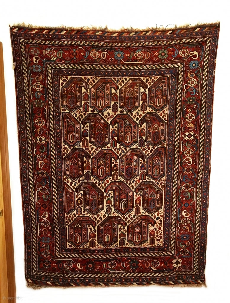 6’5” X 4”8’ 19th Century Khamseh Rug