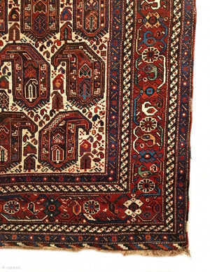 6’5” X 4”8’ 19th Century Khamseh Rug