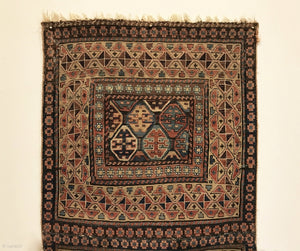 3’8” X 1’10” 19th Century Shahsavan Bagface