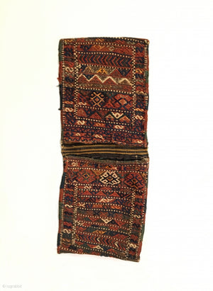 2’3” X 10” 19th Century Shahsavan Soumak Khorjin