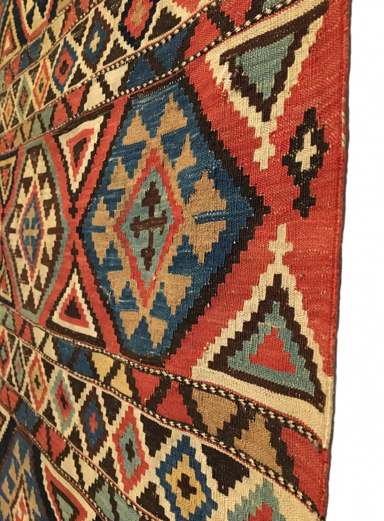 9’3” X 4’9” 19th Century Shirvan Kilim