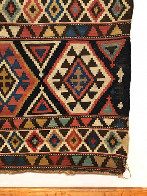 9’3” X 4’9” 19th Century Shirvan Kilim