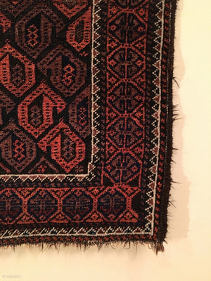 4'6" X 2'7" 19th Century Small Baluch Rug