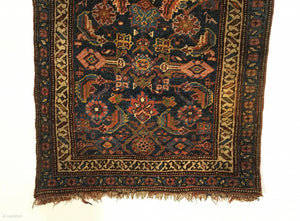 3'7 X 2'3" 19th Century Small Bidjar Rug