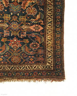 3'7 X 2'3" 19th Century Small Bidjar Rug