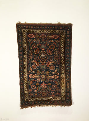 3'7 X 2'3" 19th Century Small Bidjar Rug