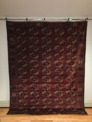 8'6" X 6'8" 19th Century Tekke Main Carpet [RR-0207]