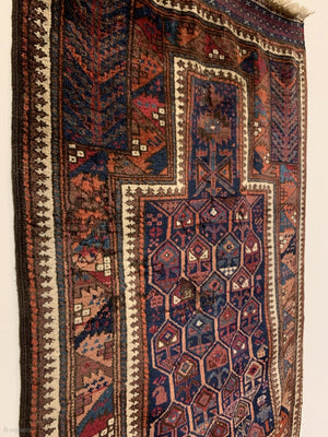 3’9” X 2’4” 19th Century Timuri Prayer Rug