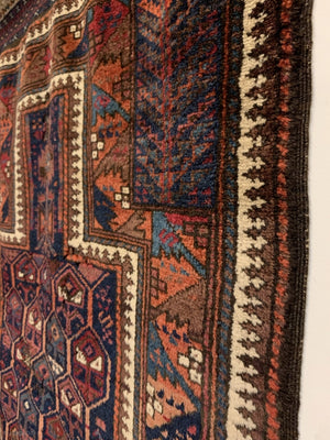 3’9” X 2’4” 19th Century Timuri Prayer Rug