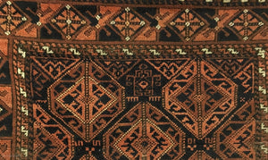 5' X 2'9" 19th Century Timuri Rug