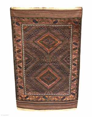 5'11" X 3'9" 20th Century Antique Mushwani Rug