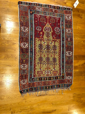 5'3" X 2'8" Anatolian Turkish Prayer Kilim