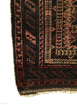 3'5" X 4'5" Antique 19th Century Timuri Prayer Rug