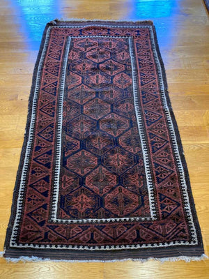 5'3" X 2'9" Antique 19th Century Timuri Rug