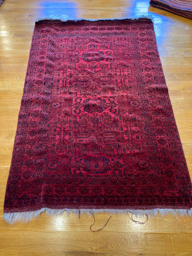 6’10” X 4’5” Antique Afghan Charshango Rug