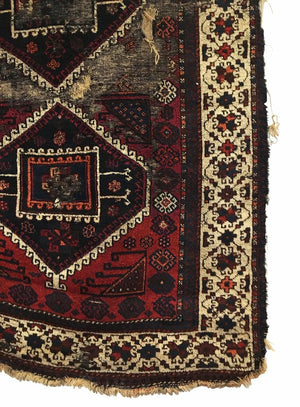 3'3" X 6'3" Antique Anatolian Turkish Yoruk Rug