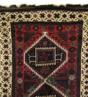 3'3" X 6'3" Antique Anatolian Turkish Yoruk Rug