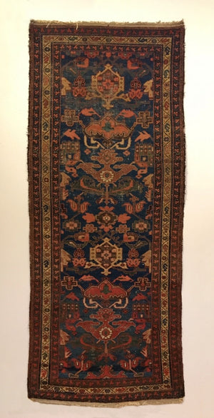 8’0” X 3’4” Antique Bakhtiari Long Rug