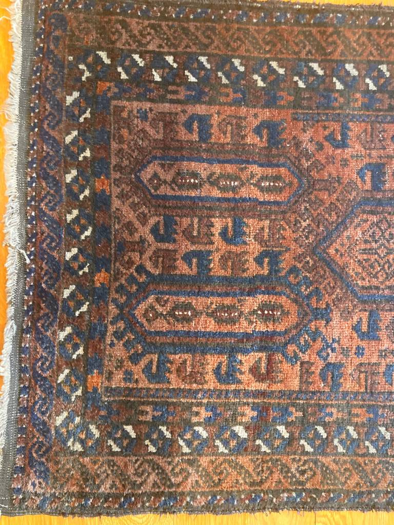 4'9" X 2'7" Antique Baluch Rug