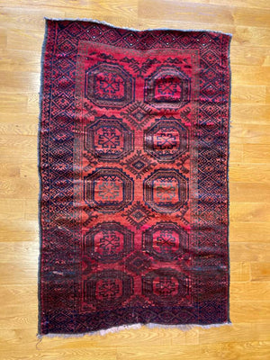 5'3" X 3'4" Antique Baluch Rug