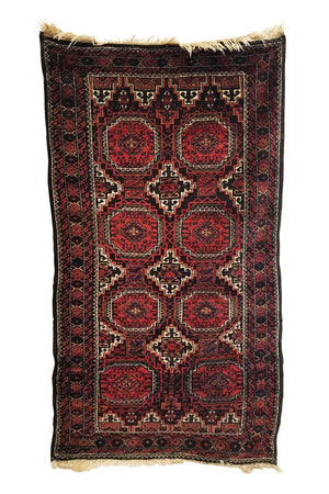 3'1 X 5'7 Antique Baluch Rug