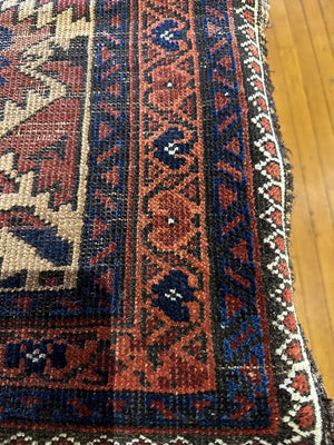 4'3" X 2'7" Antique Baluch Rug [SH-163]