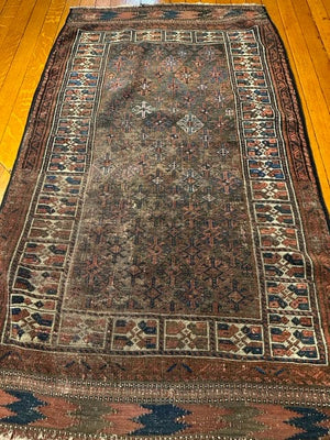 2'10" X 4'11" Antique Baluch Rug [SH-167]