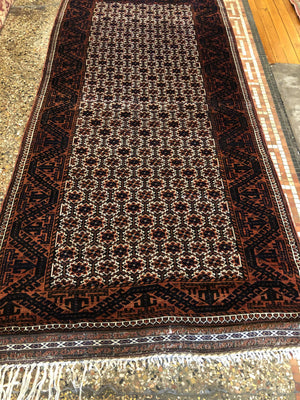 7' X 3'2" Antique Belouch Long Rug