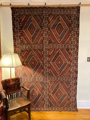 9'3" X 5'7" Antique Beshir Long Rug