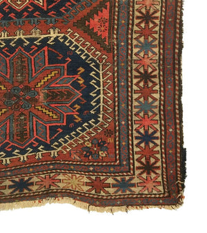 3'4" X 5'0" Antique Caucasian Shirvan Rug