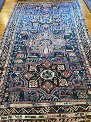 11'4" X 6'1" Antique Caucasian Soumak Rug