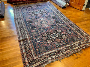 11'4" X 6'1" Antique Caucasian Soumak Rug