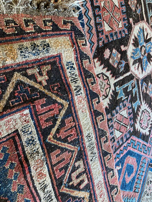 11'4" X 6'1" Antique Caucasian Soumak Rug