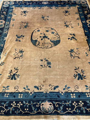 9'8" X 8' Antique Chinese Rug